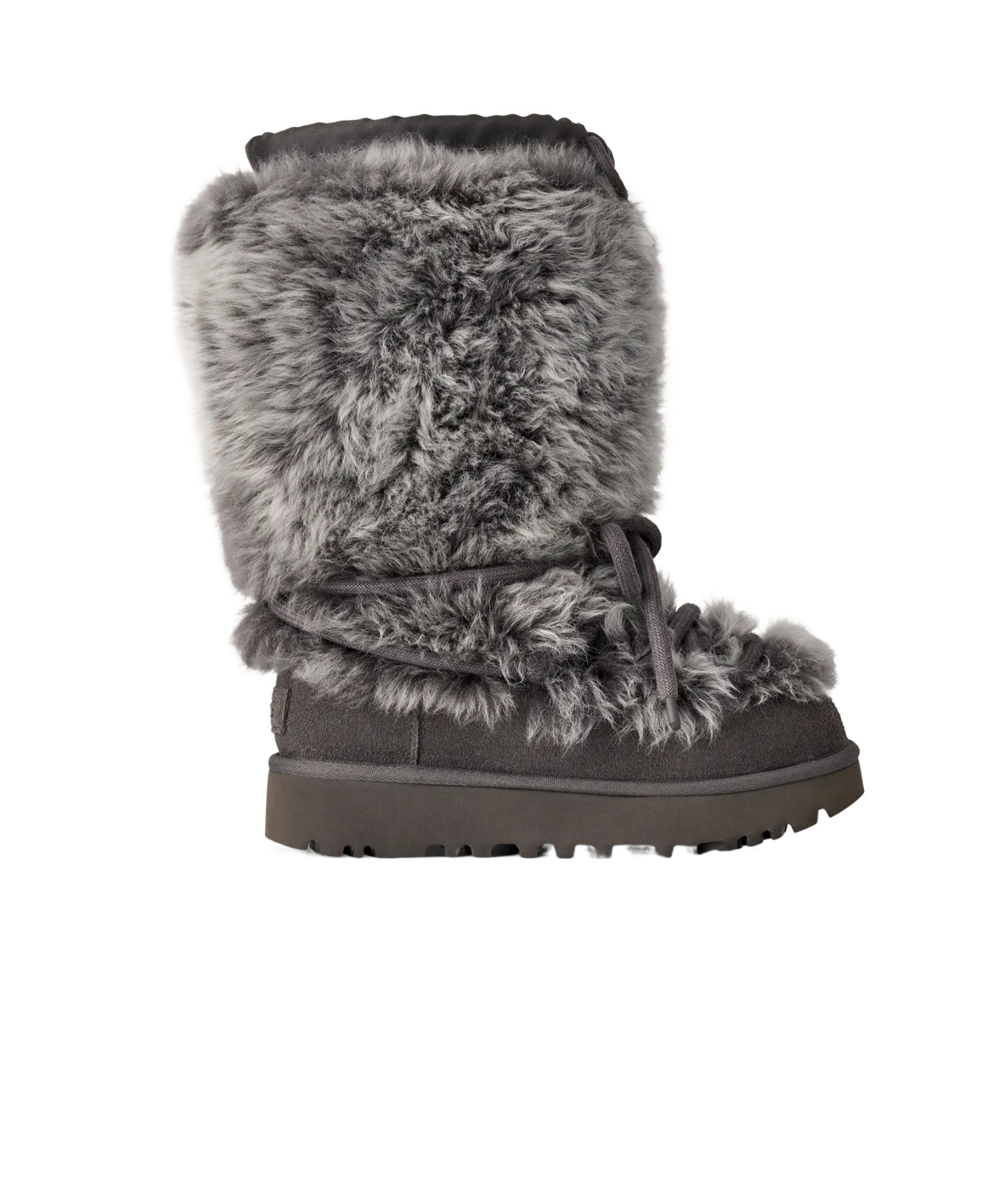 Ugg Round Toe Short Boots In Gray