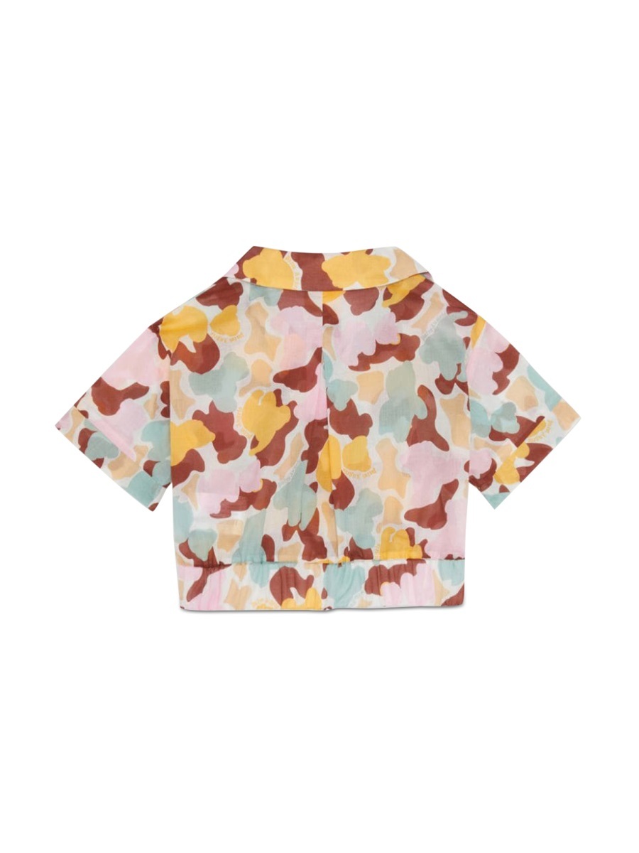 Palm Angels Printed Short-style Shirt In Pink