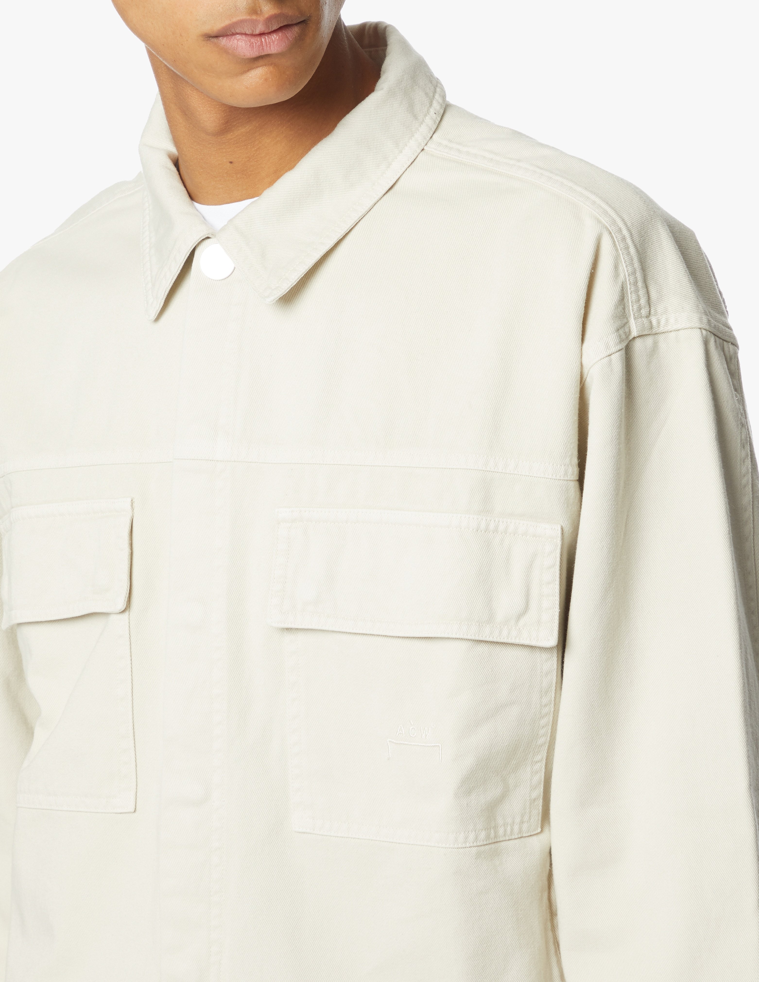 A-cold-wall* Oversized-fit Denim Jacket In White