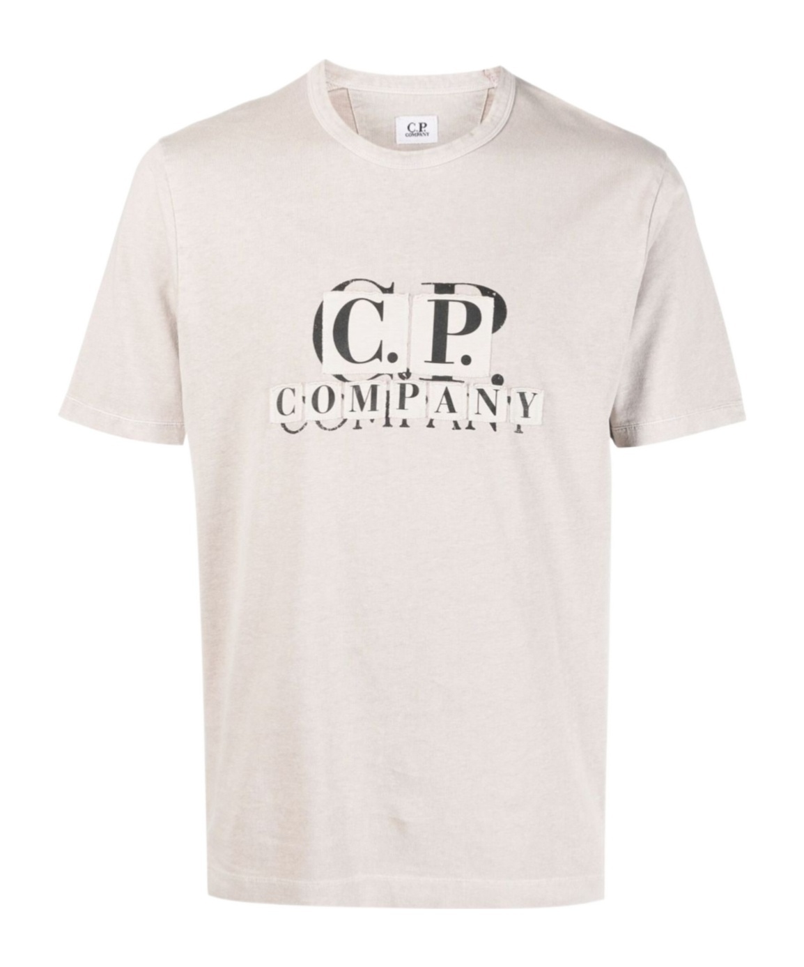C.p. Company Logo-patch Cotton T-shirt In White