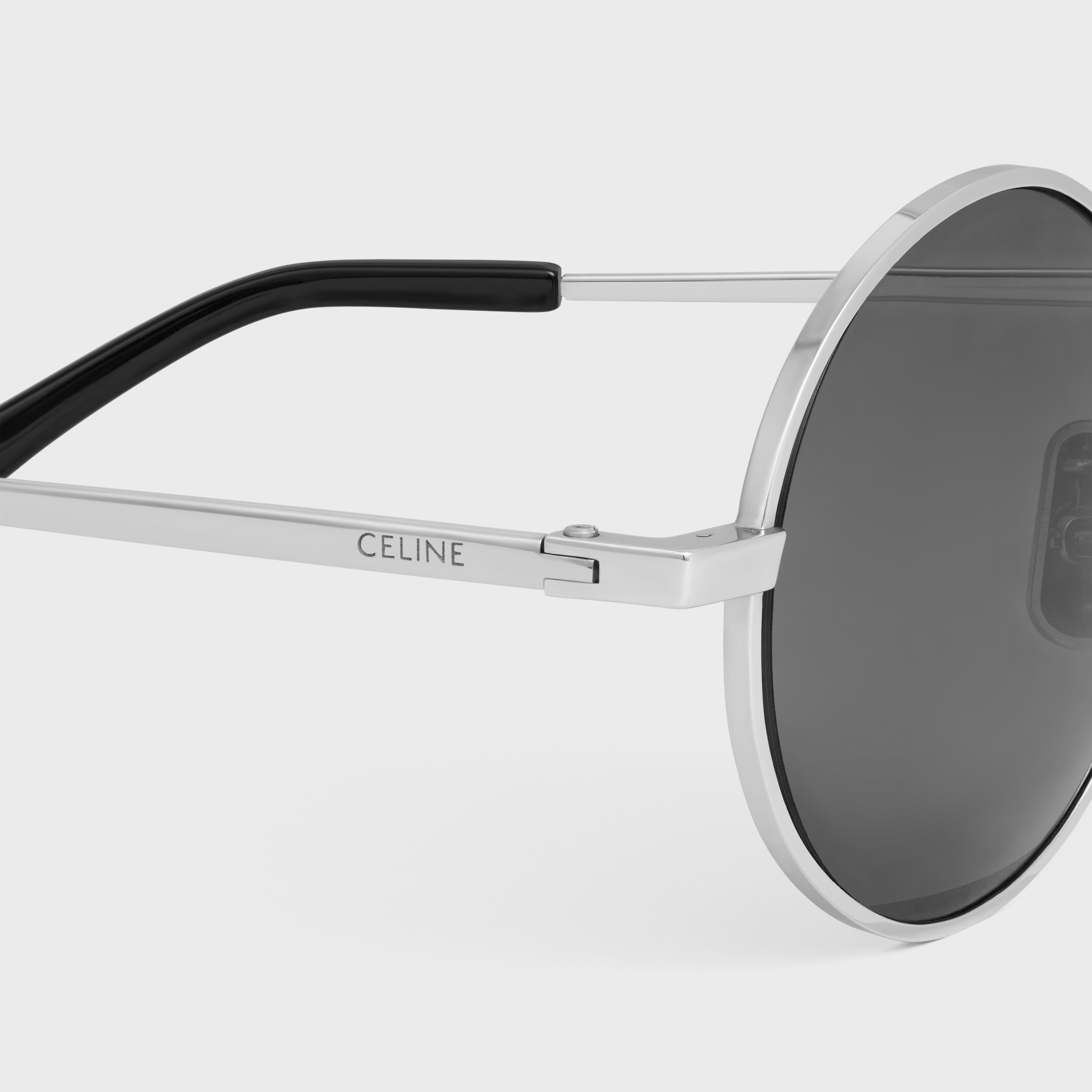 Celine Logo Sunglasses In Gray