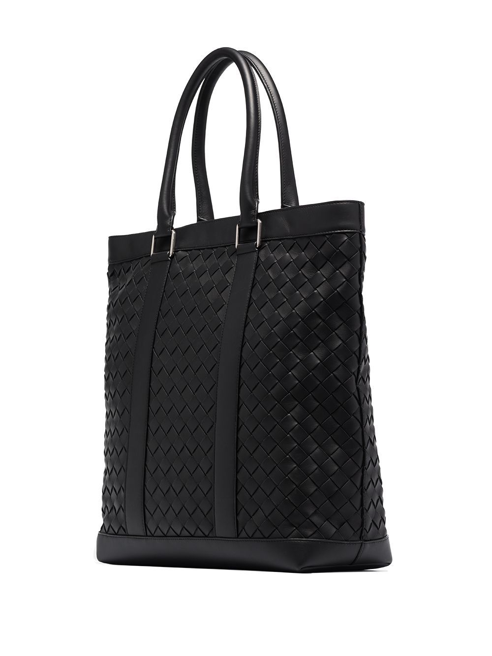 Bottega Veneta Large Intrecciato Maxi Weave Tote Bag In Black