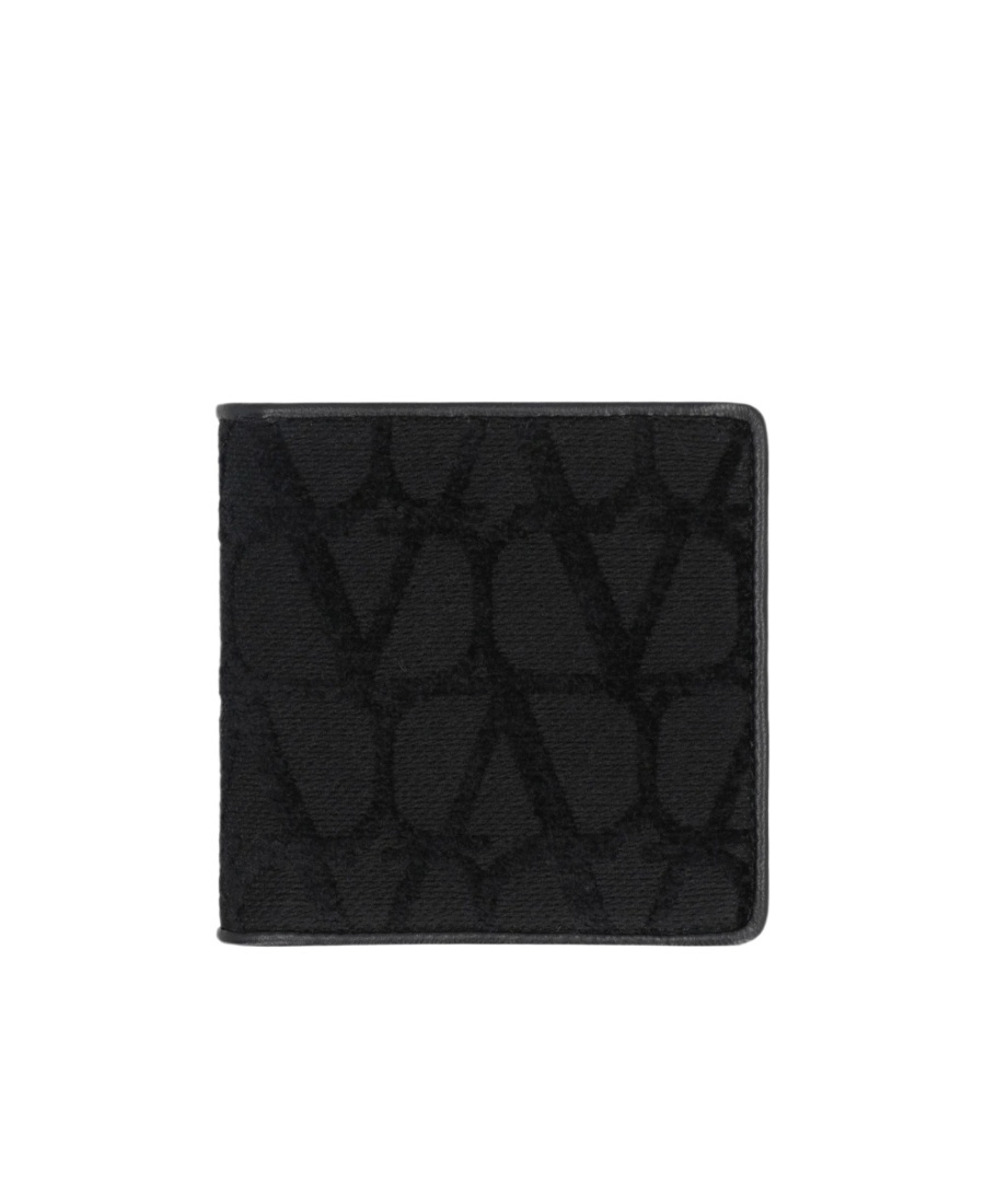 Valentino Toile Iconographe All-over Patterned Wallet In Black