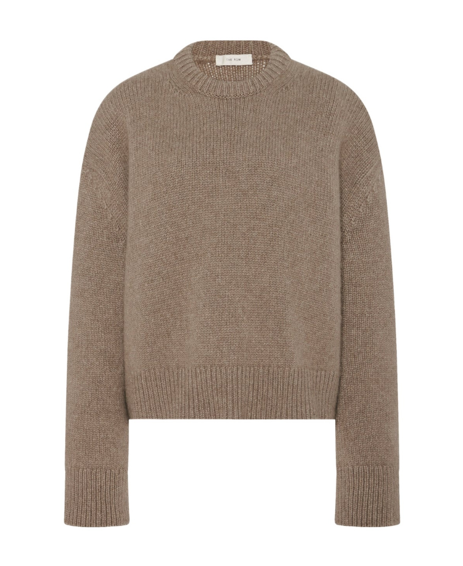 The Row Long-sleeved Cashmere Sweater In Brown