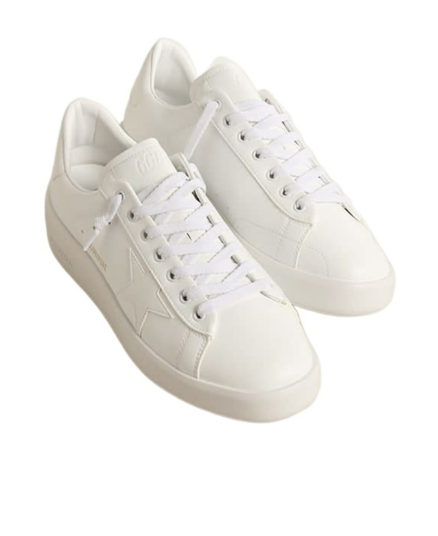 Golden Goose Deluxe Brand Men White Leather Pure New Sneakers In White
