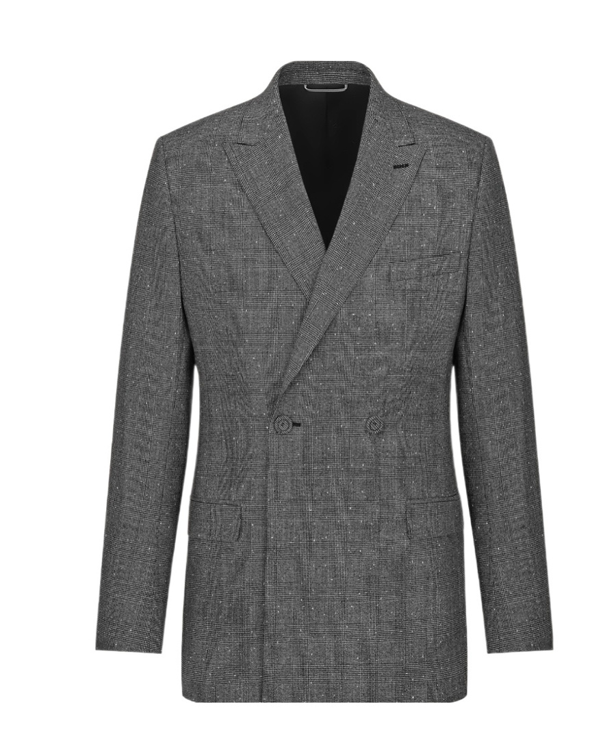 Dior Double-breasted Blazer In Black