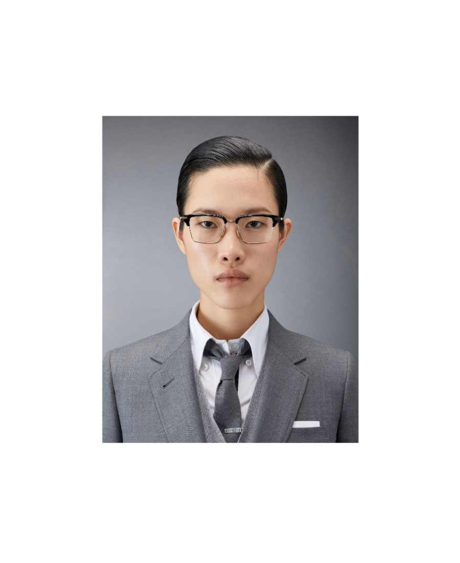 Thom Browne Tb422 Wayfarer-frame Glasses In Black