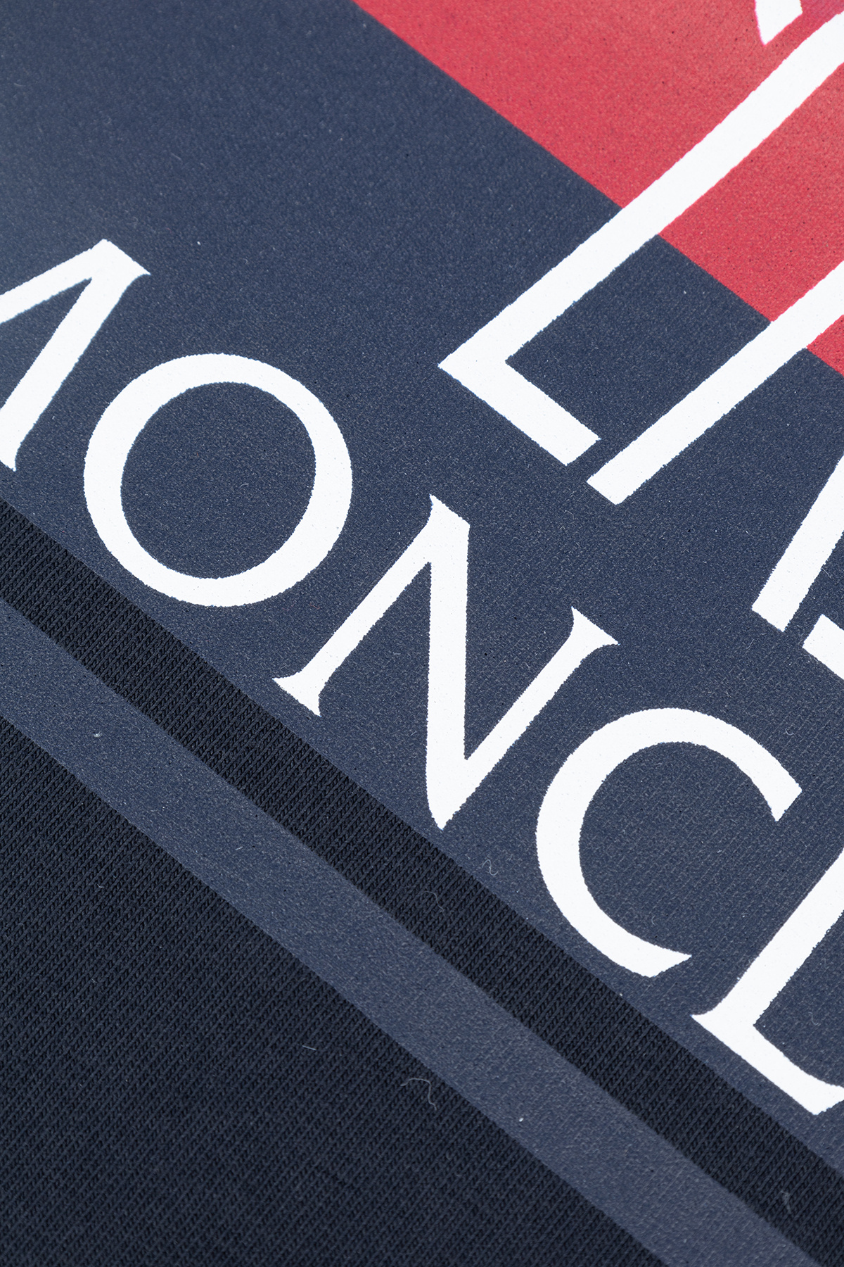 Moncler Logo-motif Long-sleeve T-shirt In Blue