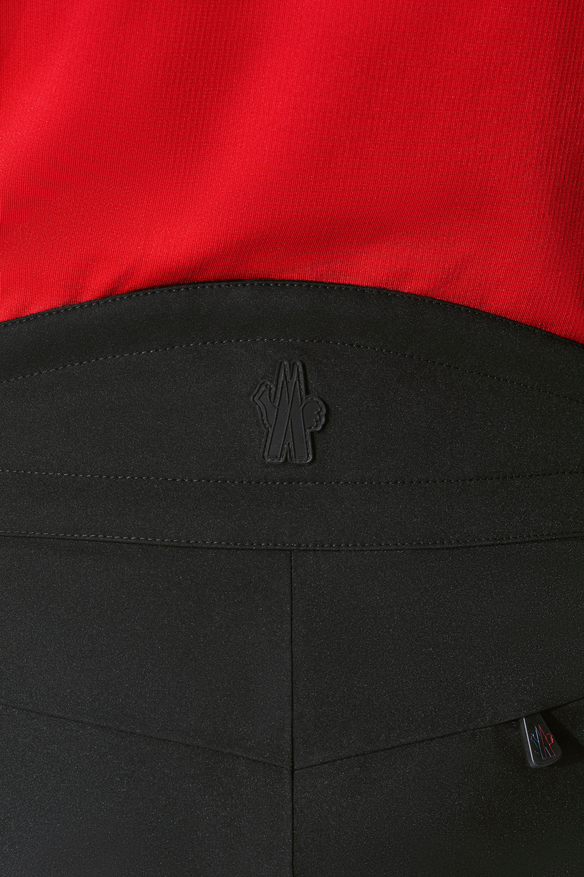 Moncler Embossed Logo Ski Pants In Black