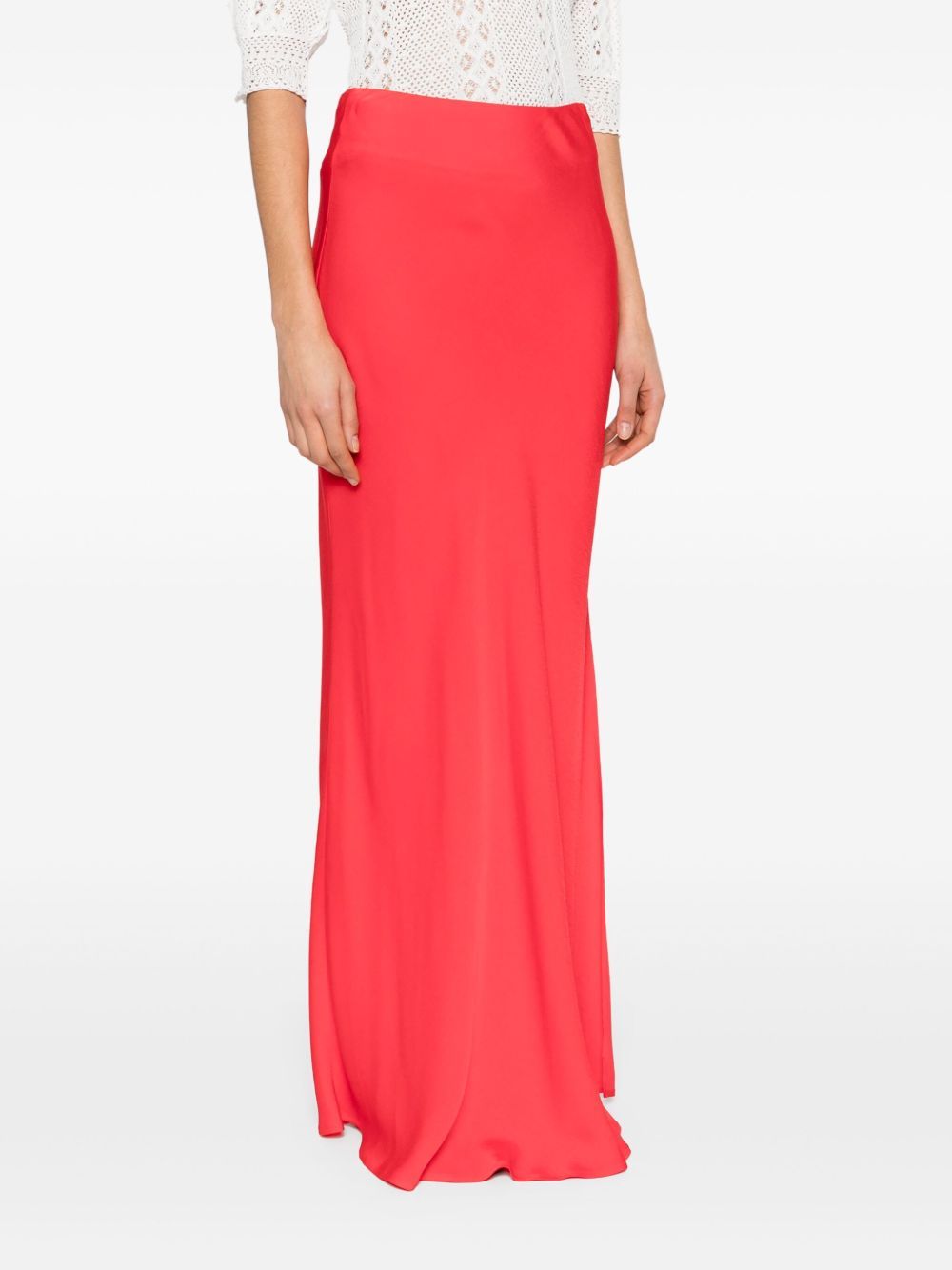 Shop Twinset Logo-plaque Maxi Skirt