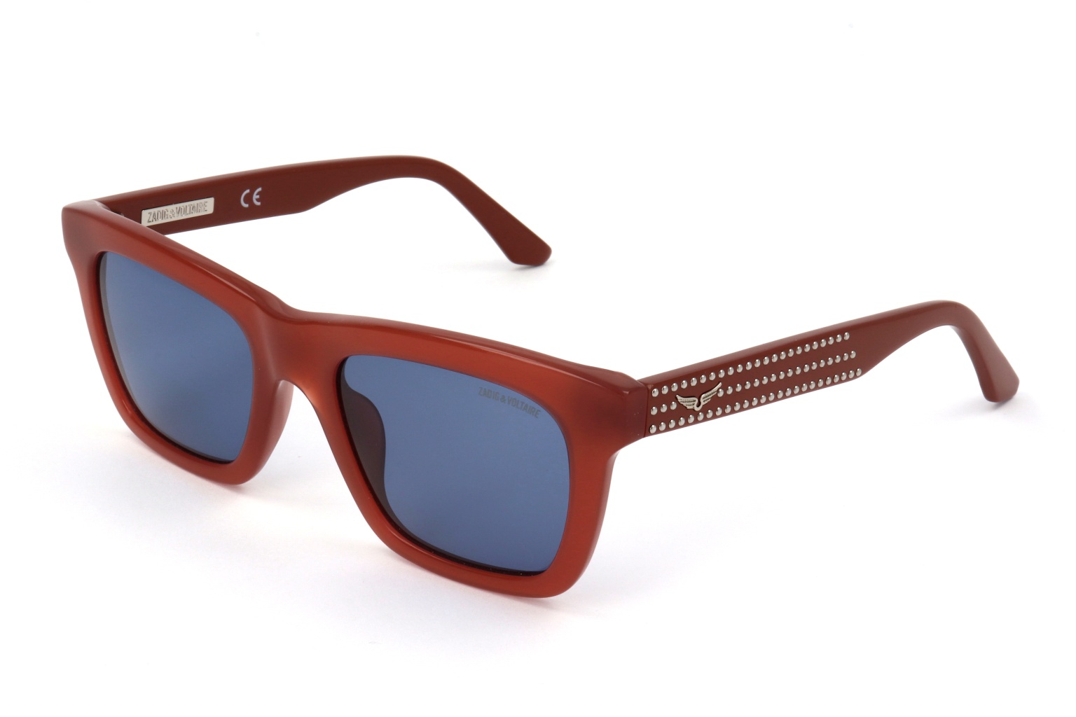 Zadig & Voltaire Zadig Voltaire Rectangular Frame Sunglasses In Blue