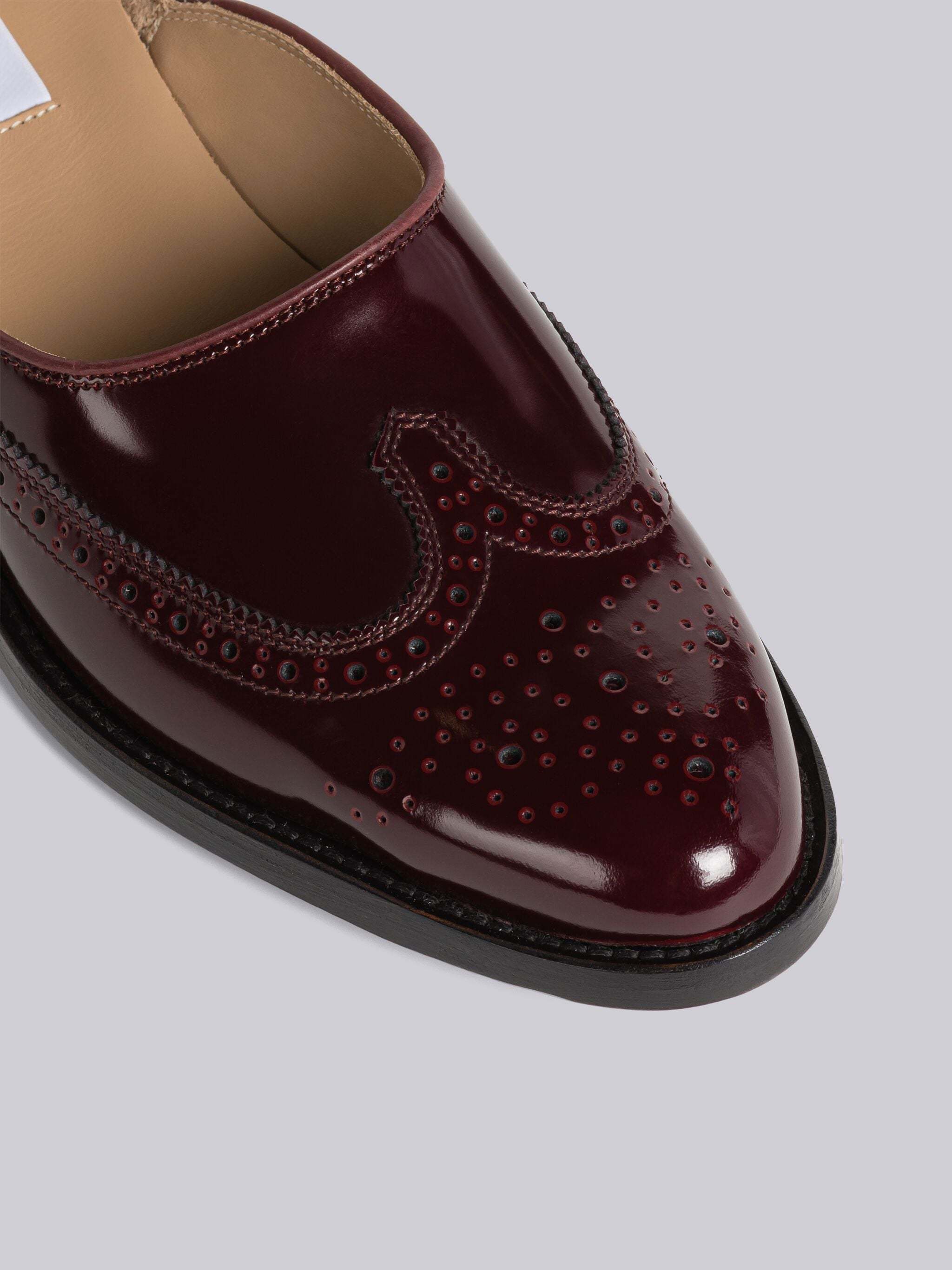Thom Browne Slip-on Rwb Brogues In Black