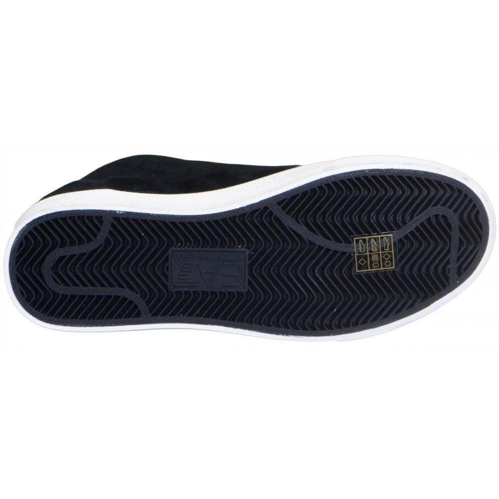 Ea7 Black High-top Casual Sneakers In Black