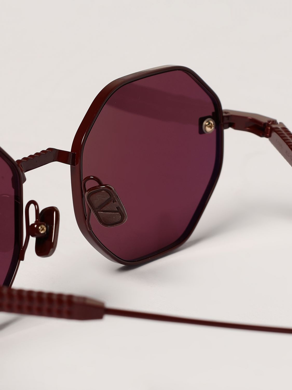 Valentino Full Frame Sunglasses In Red