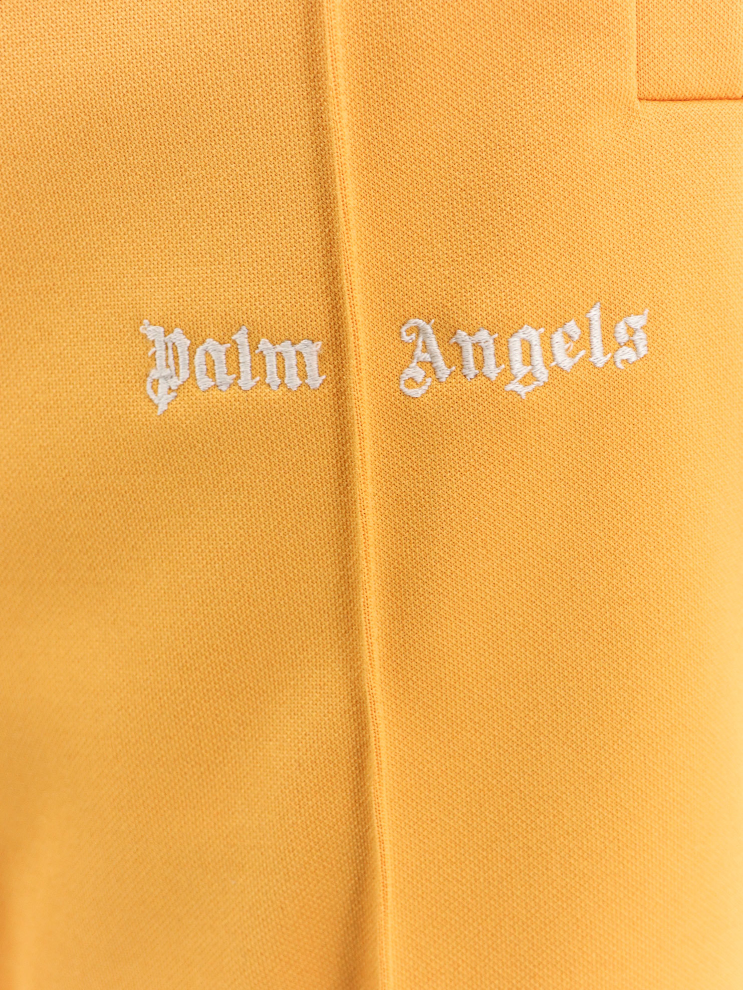 Palm Angels Logo-printed Elasticated Waist Track Pants In Orange