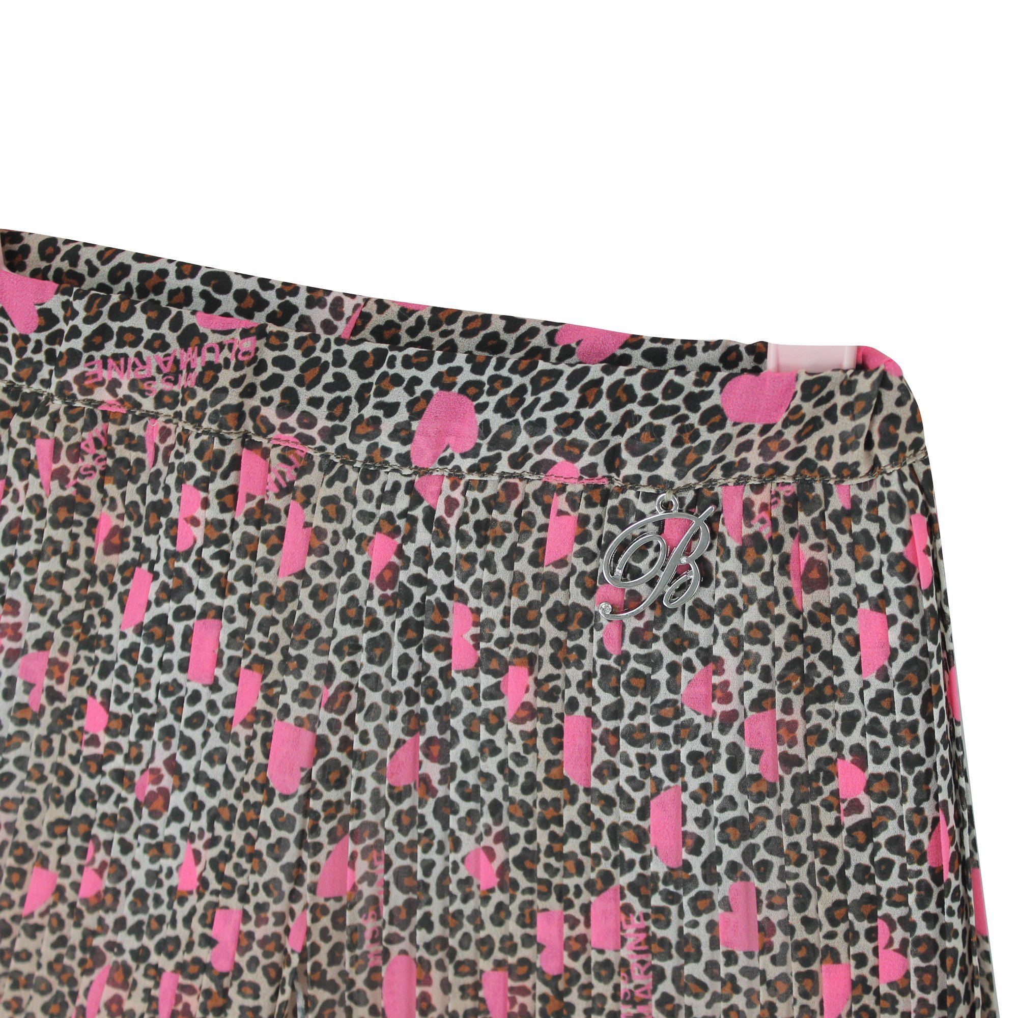 Miss Blumarine Pantalone Bambina Con Stampa Animalier In Viscosa In Black