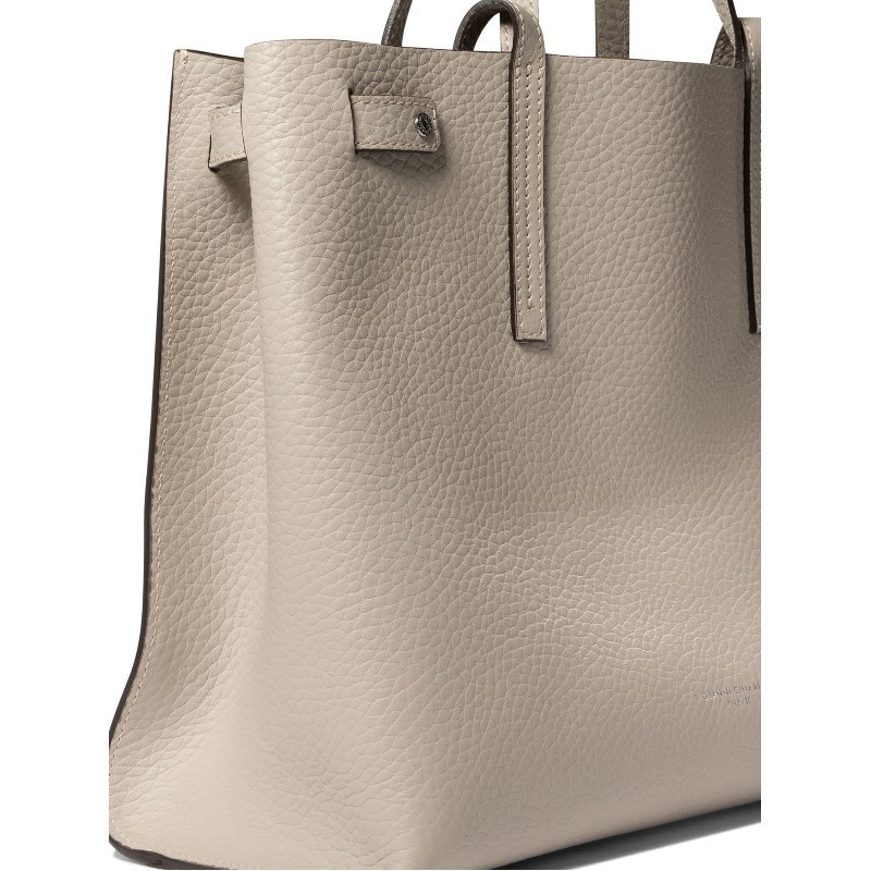 Gianni Chiarini Logo Shoulder Bag In Nude