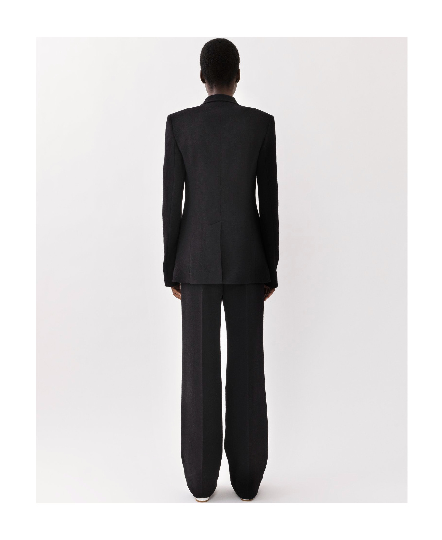 Chloé Single-breasted Open-front Blazer In Black