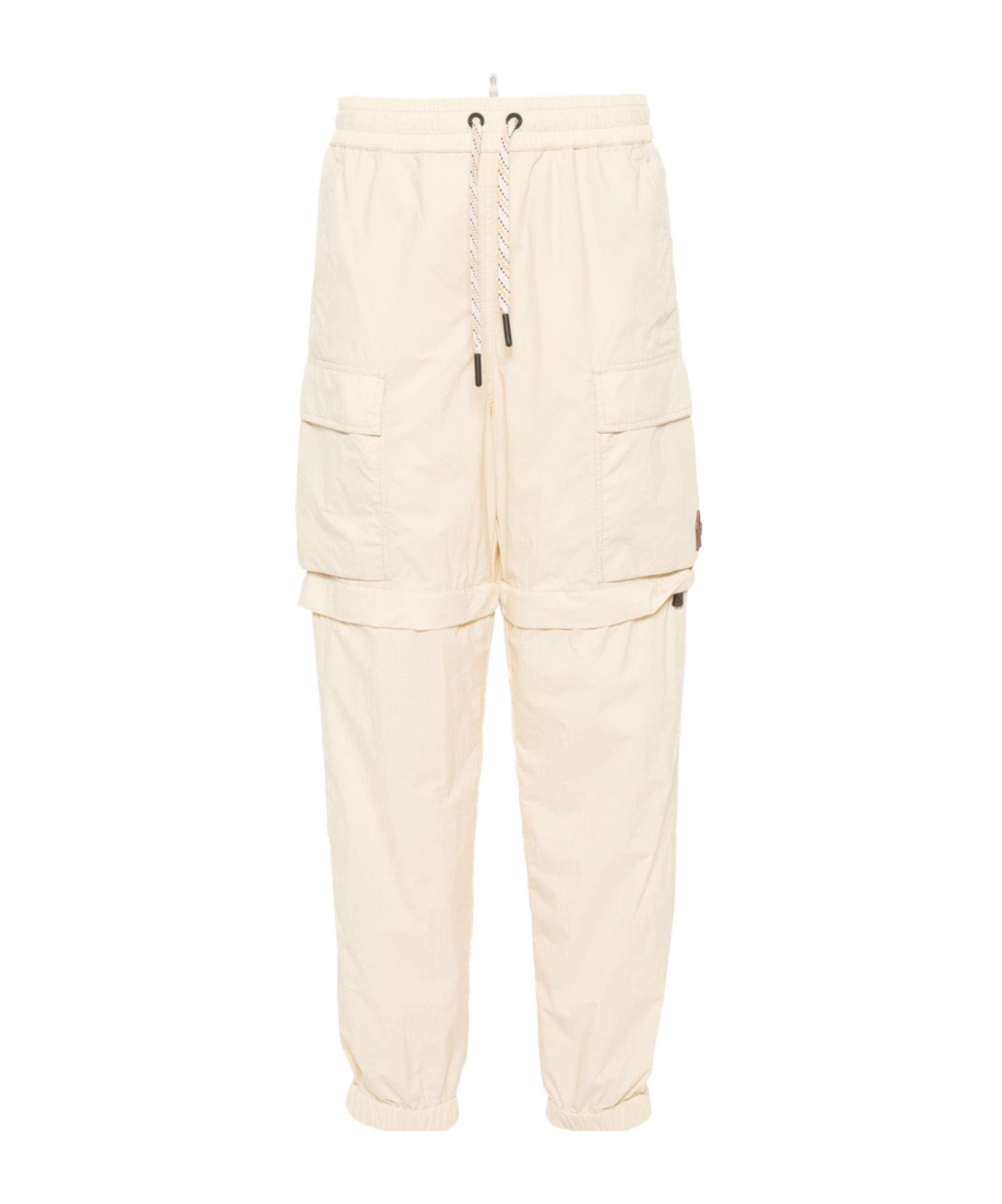 Shop Moncler Detachable-leg Cargo Pants In Yellow
