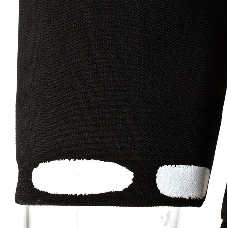 Moschino Round Neck Long-sleeved Dress In Black