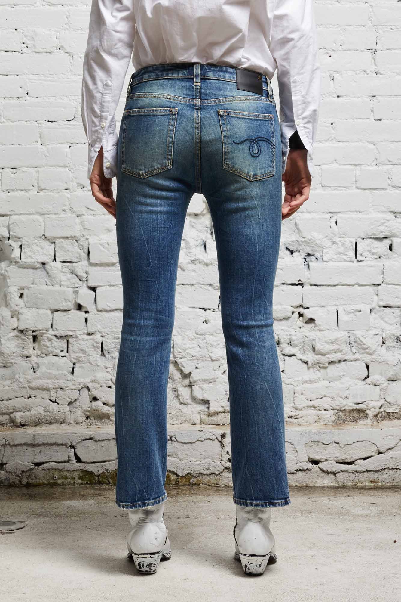 R13 Horn Jeans In Blue
