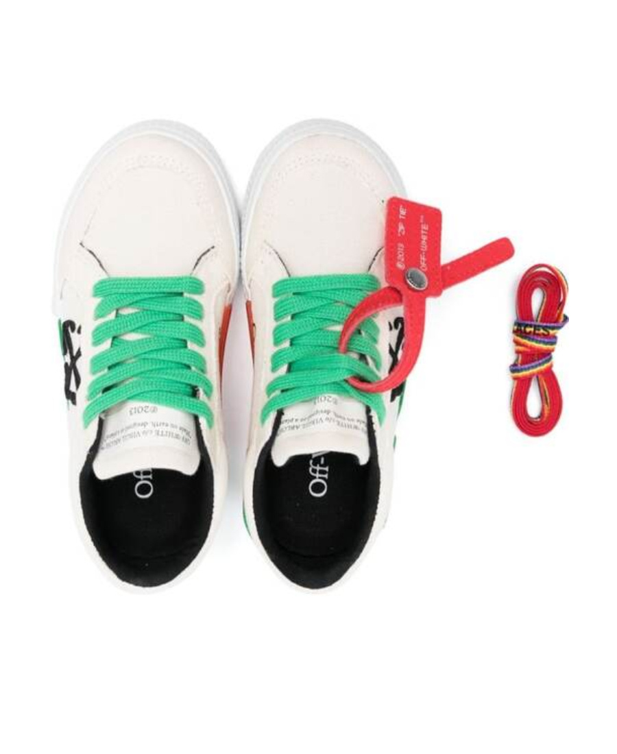Off-white Low Vulcanized Leather Sneakers In White