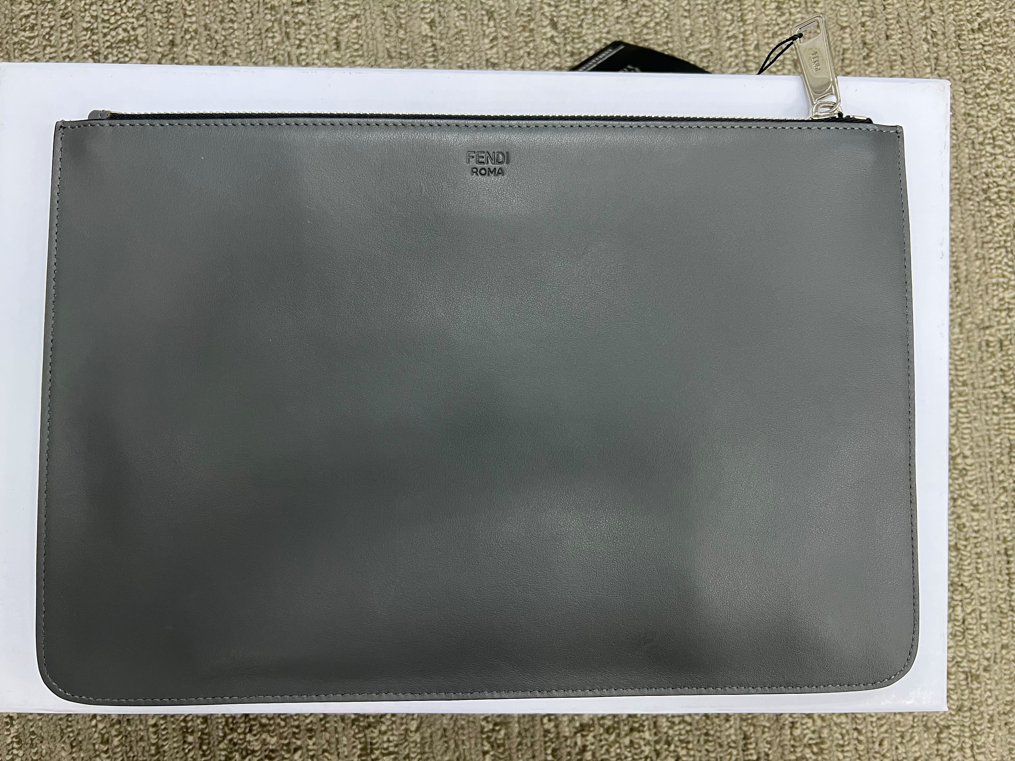 Fendi Love Handbag In Gray