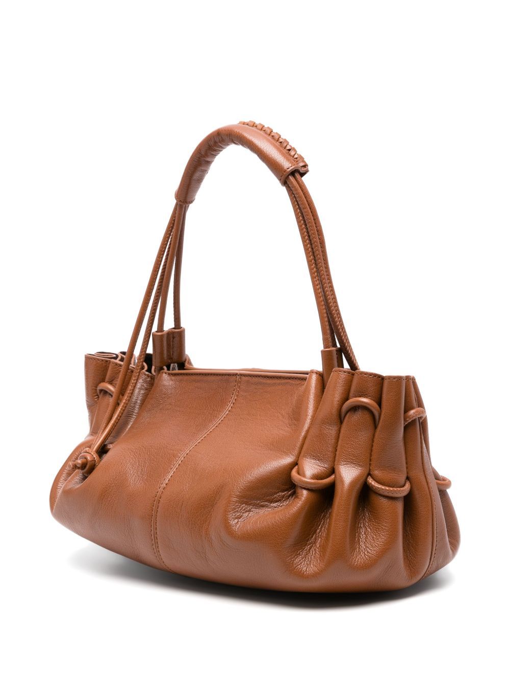 Hereu Women Arta Medium Leather Shoulder Bag In Brown