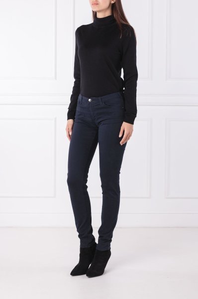 Emporio Armani Logo Details Jeans In Black