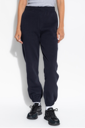 Lacoste High-waist Cotton Track Pant In Blue