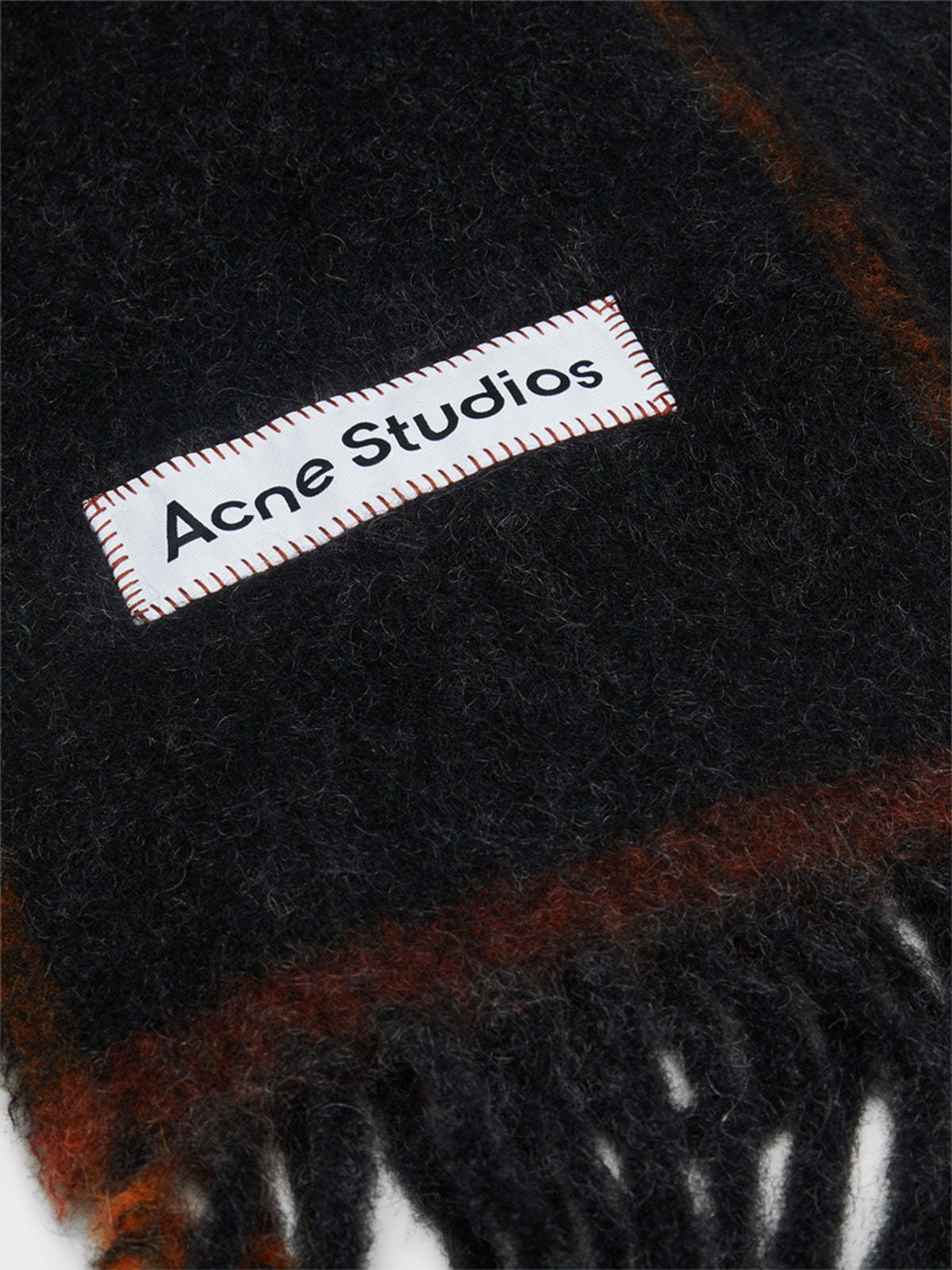 Acne Studios Alpaca Blend Scarf Scarves And Foulards Black
