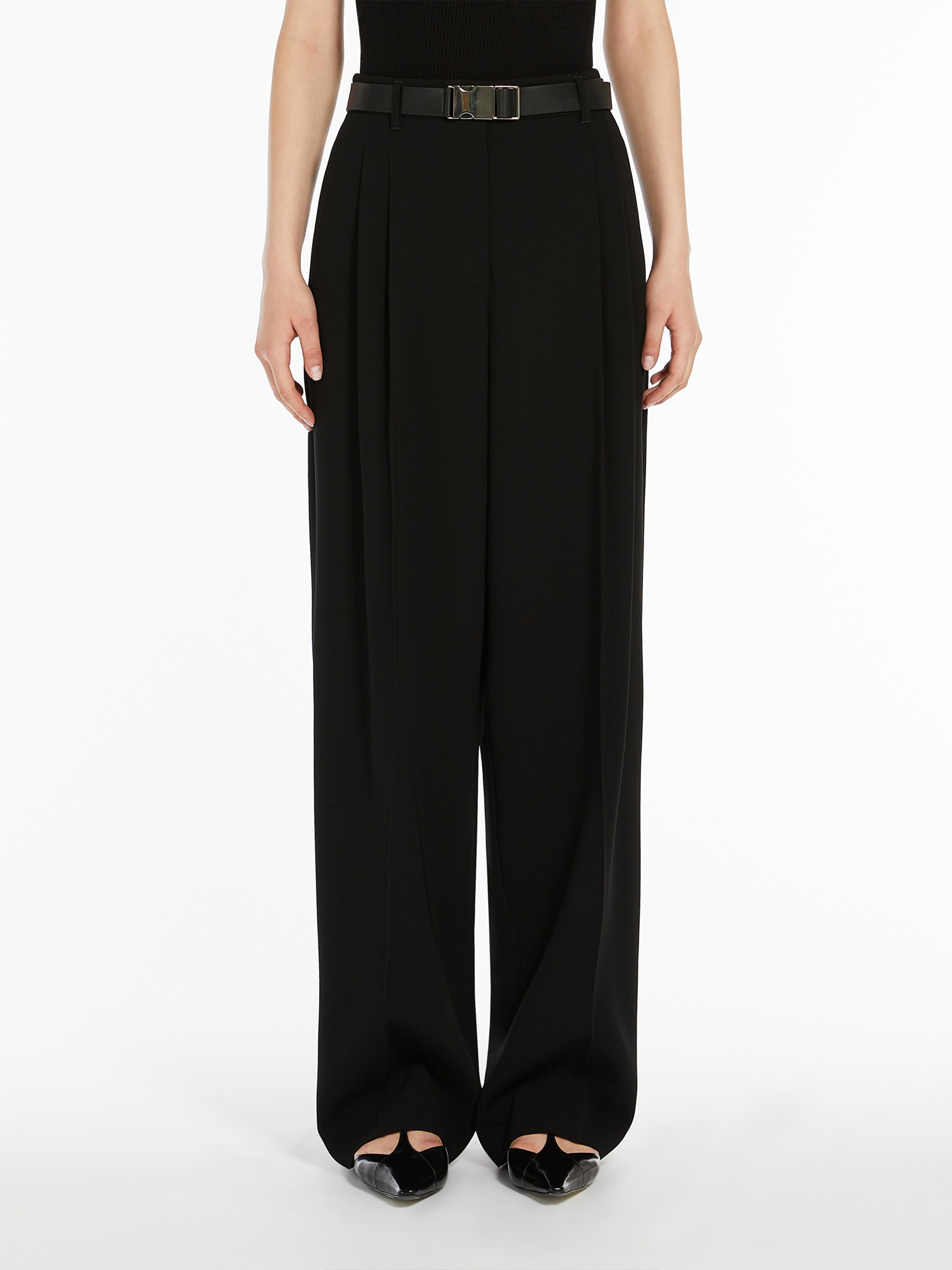 Max Mara Studio Raid Trouser Black In Black