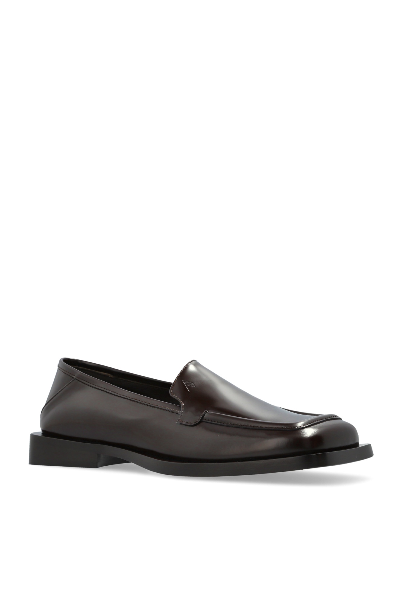 Attico The  Square-toe Loafers In Black