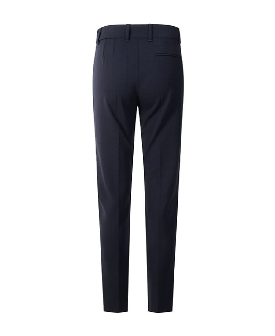 Emporio Armani Pleated Straight Casual Pants In Black