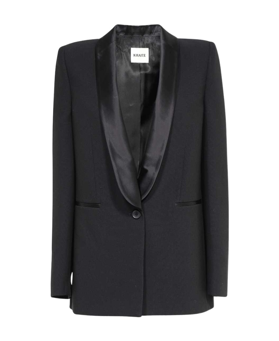 Khaite Long Sleeved Suit Jacket In Black