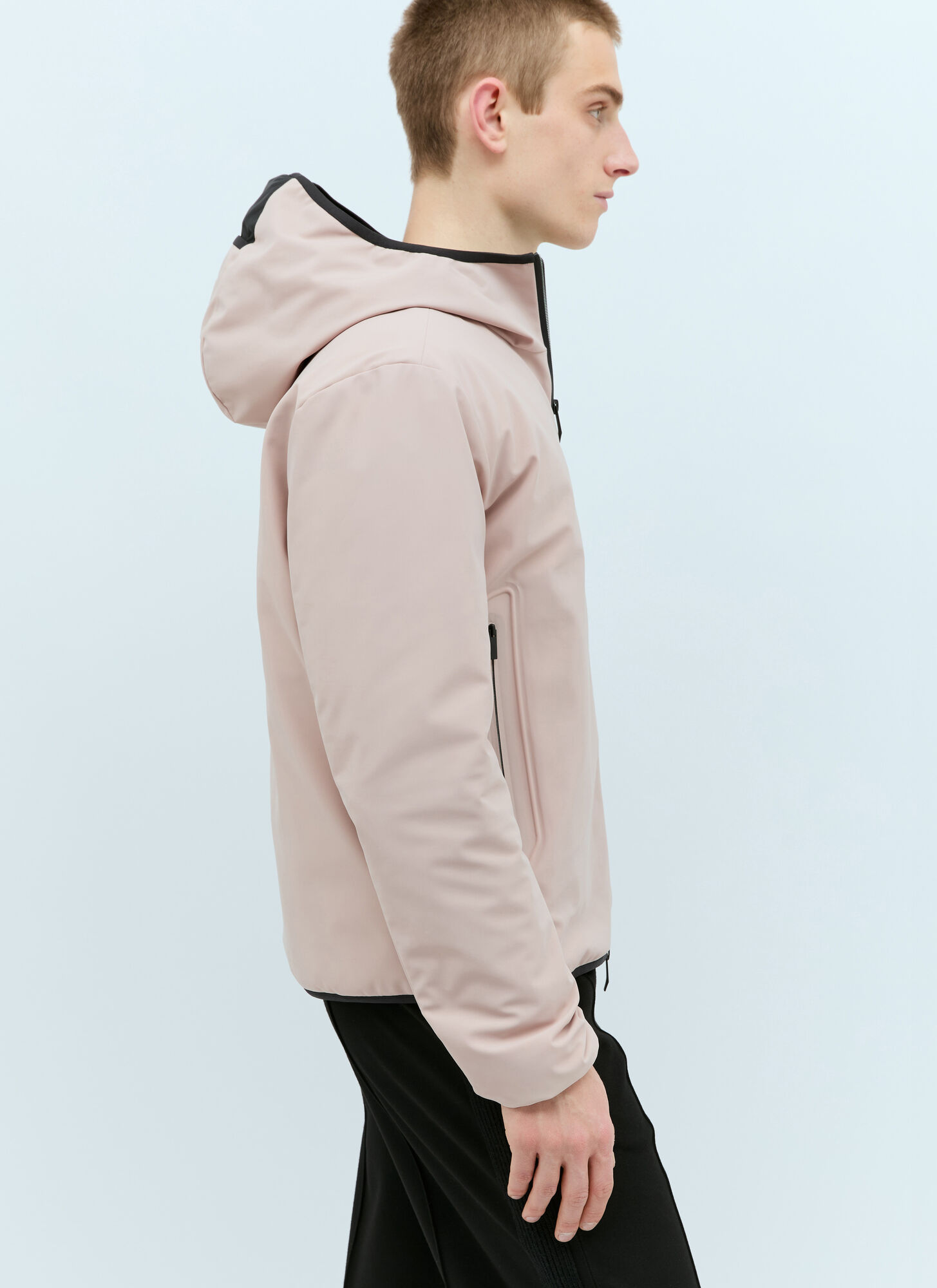 Moncler Dusler Hooded Down Jacket In Pink