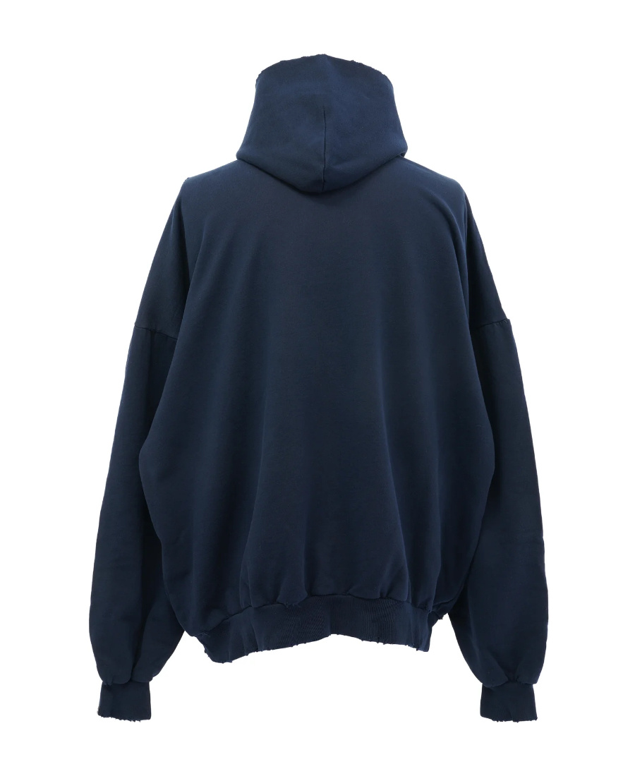 BALENCIAGA HOODED LONG-SLEEVED SWEATER 