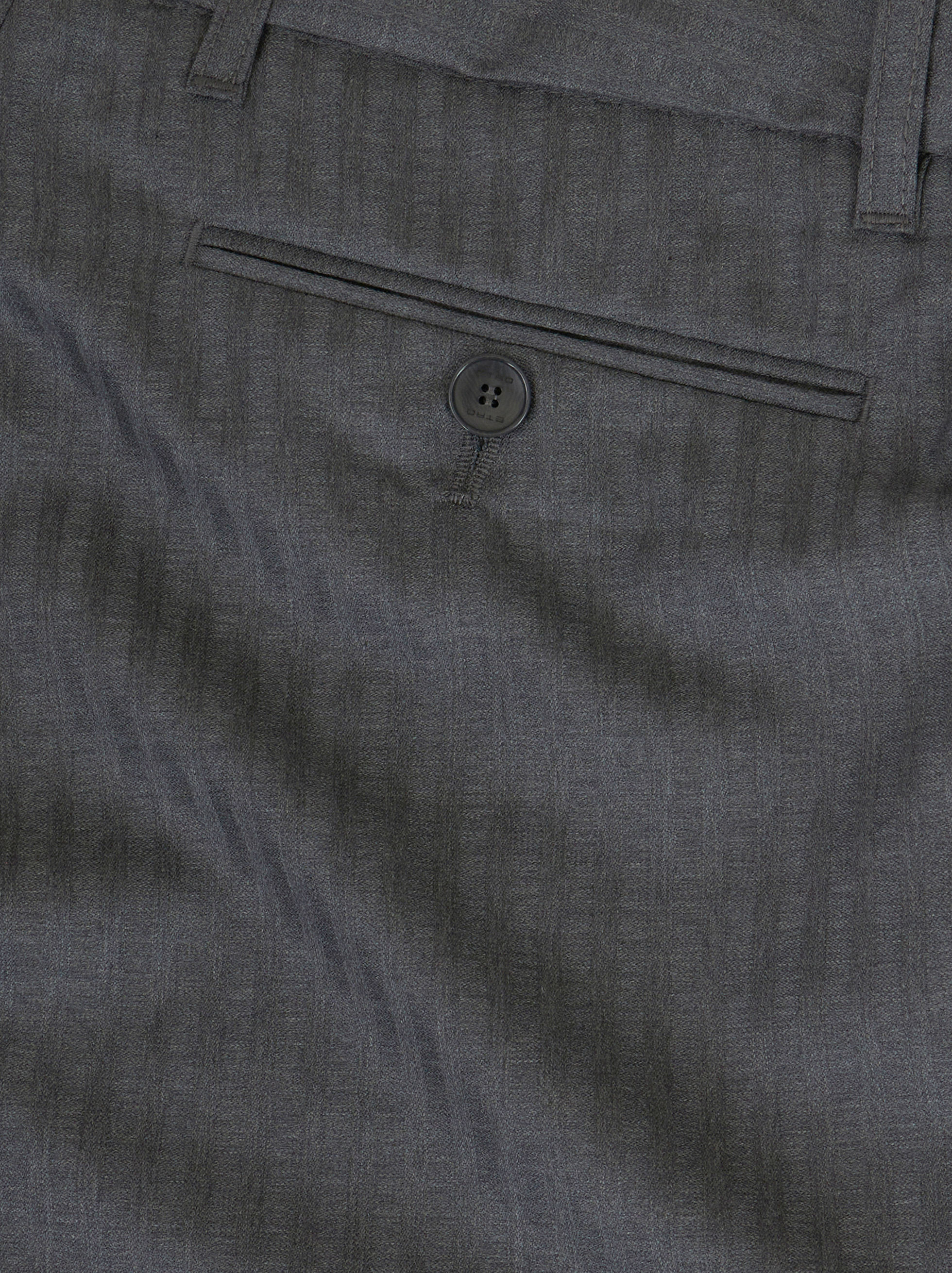 Etro Virgin-wool Straight Leg Trousers In Black