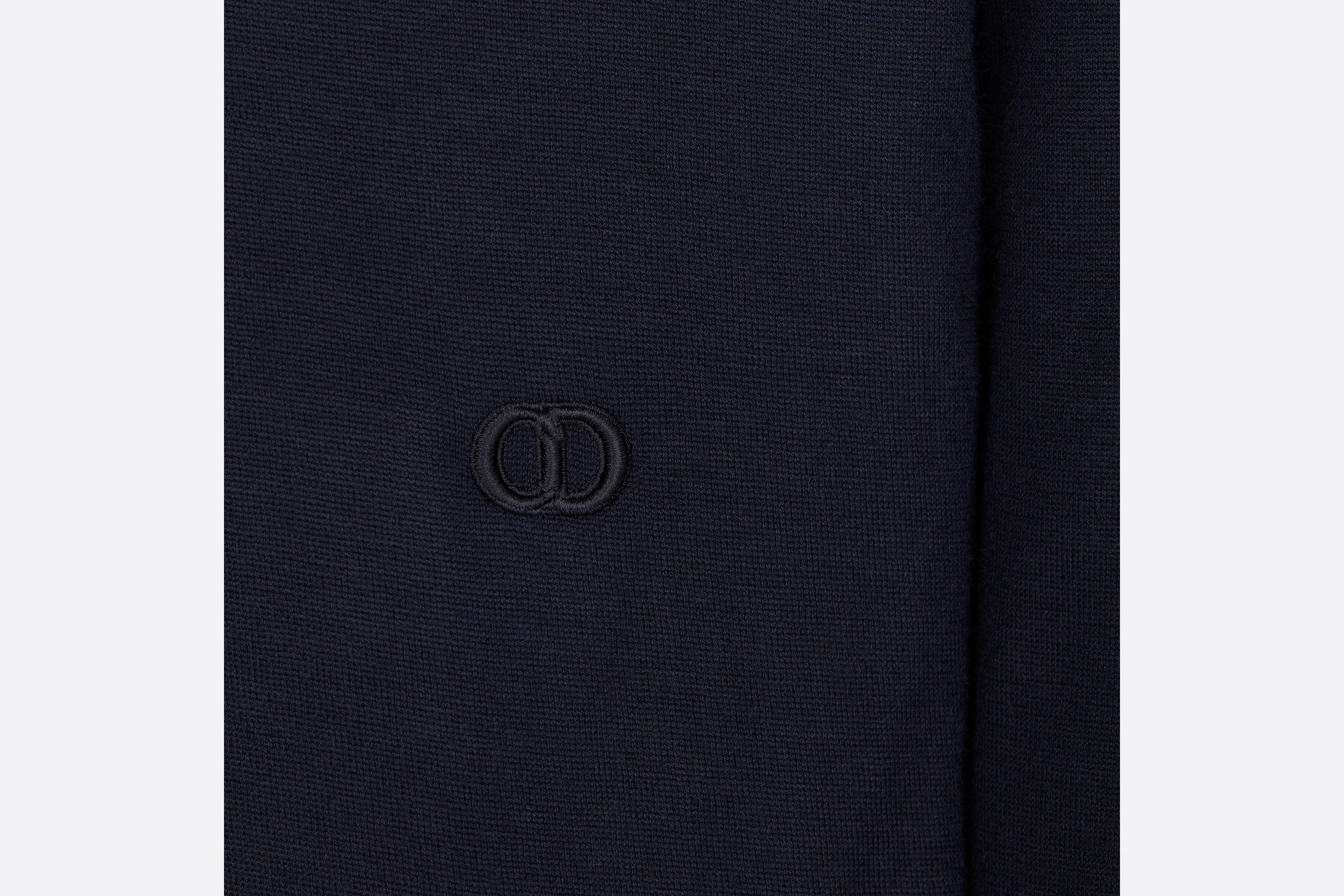 Dior Embroidered Pullover With Logo In Black