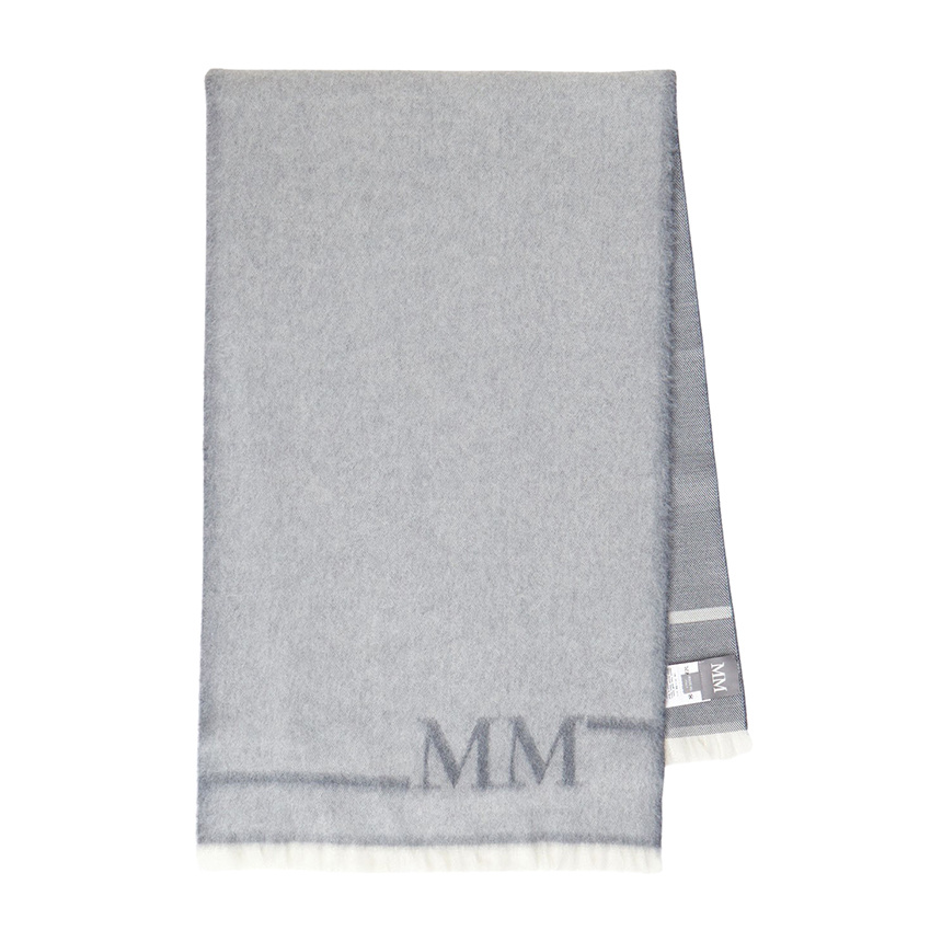 Max Mara Rectangular Scarf In Gray