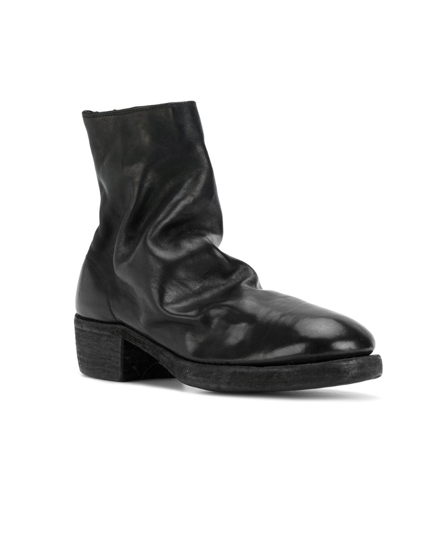Guidi Soft Zipped Ankle Boots In Black