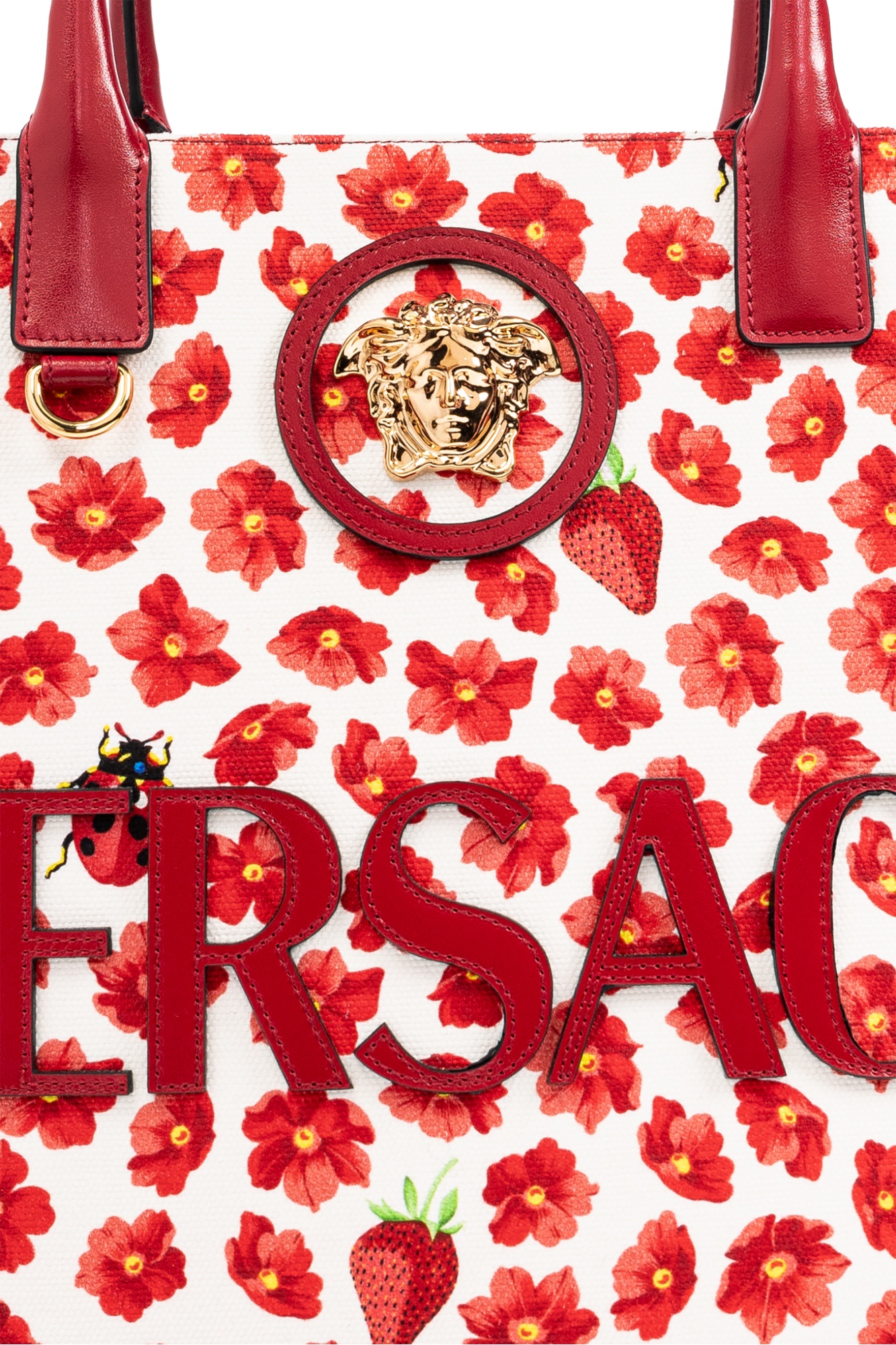 Versace Pattern Handbag In Red