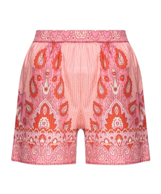 Etro Paisley-print Shorts In Pink