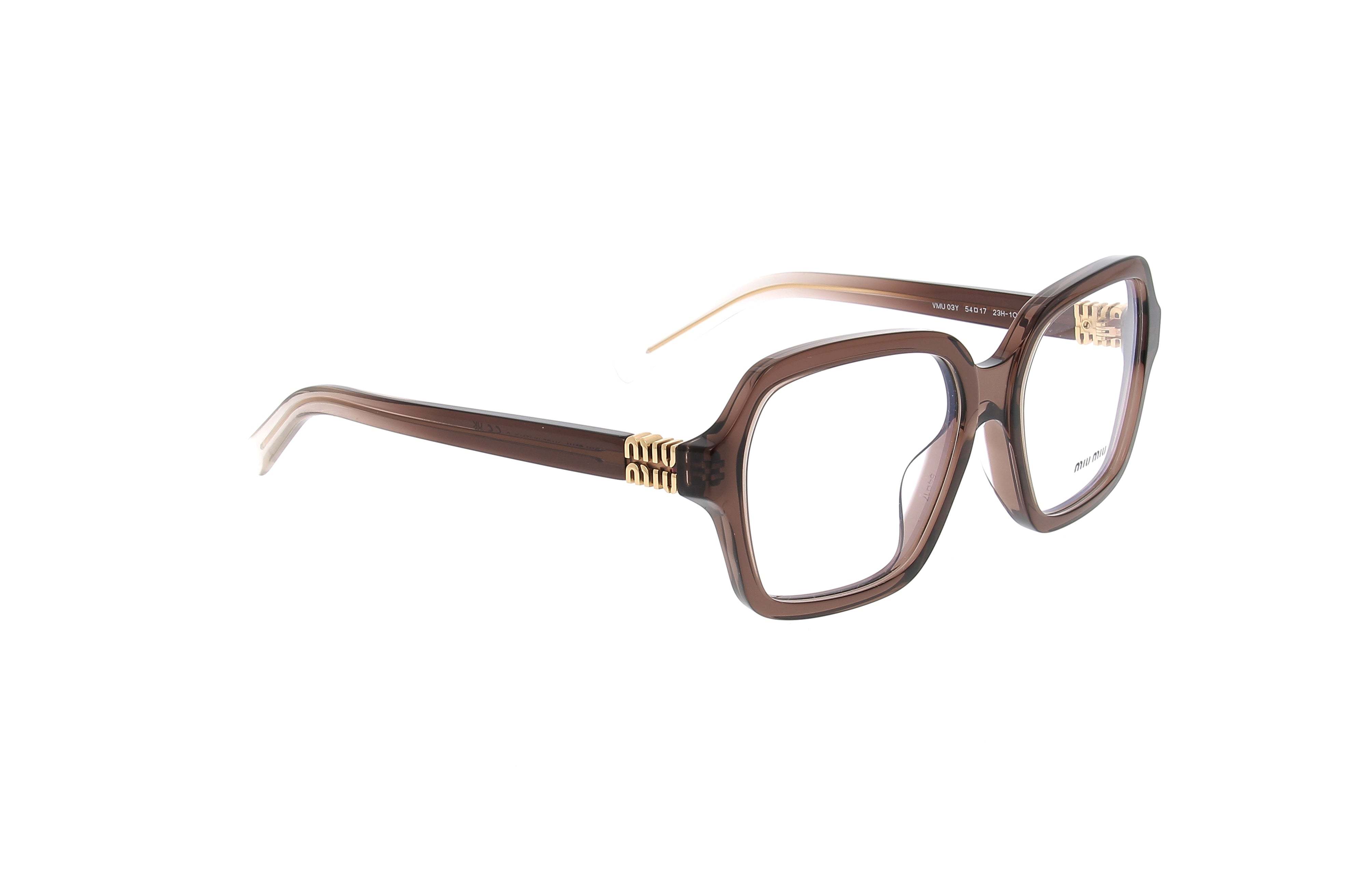 Miu Miu Full-frame Plain Mirror In Brown