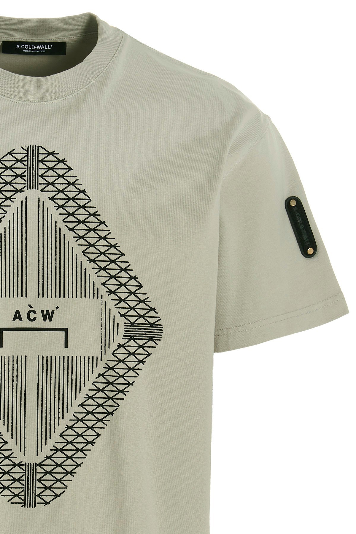 A-cold-wall* Gradient Logo Printed Crewneck T-shirt In Gray