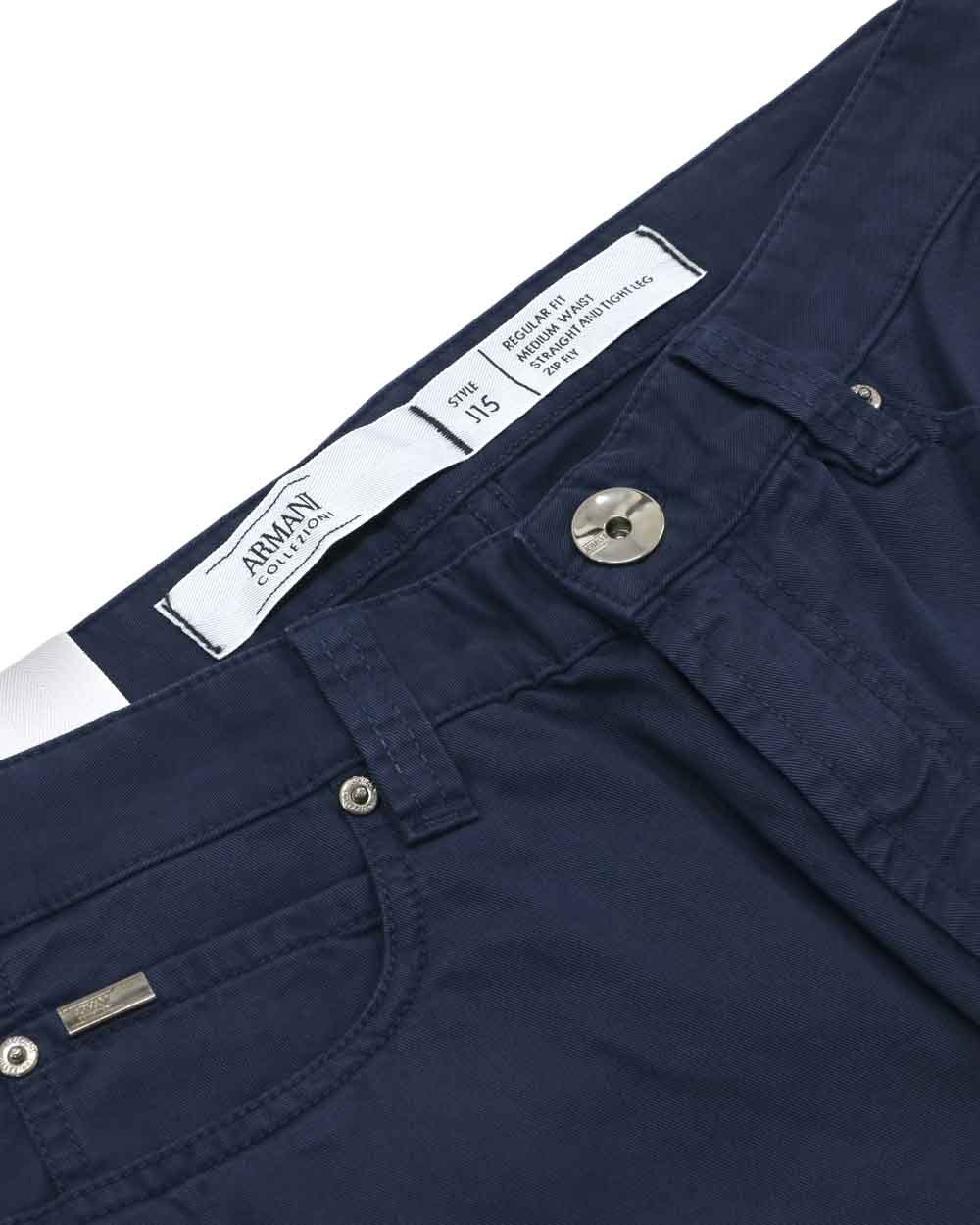 Shop Armani Collezioni Logo Jeans In Black