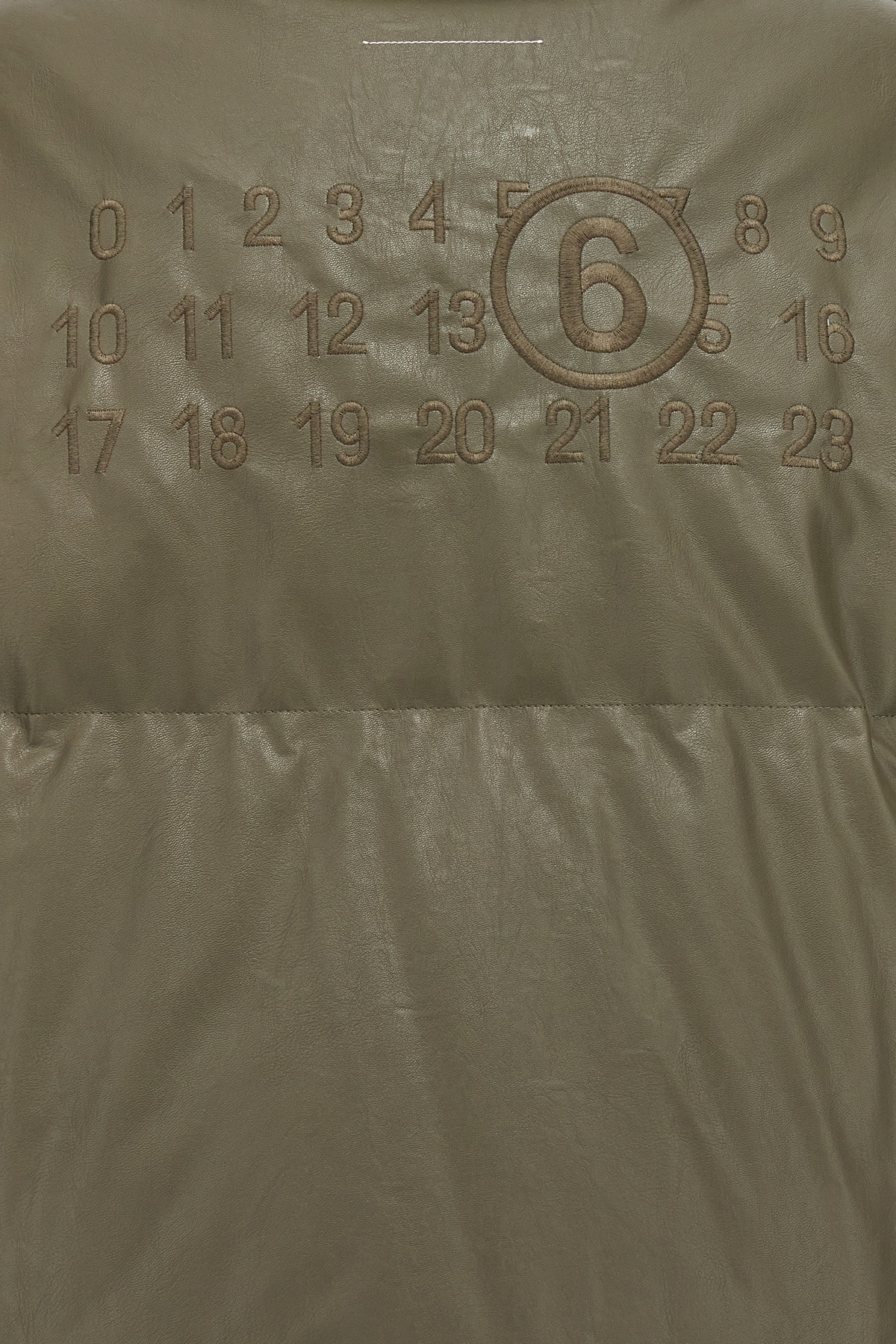 Mm6 Maison Margiela High-neck Puffer Coat In Green