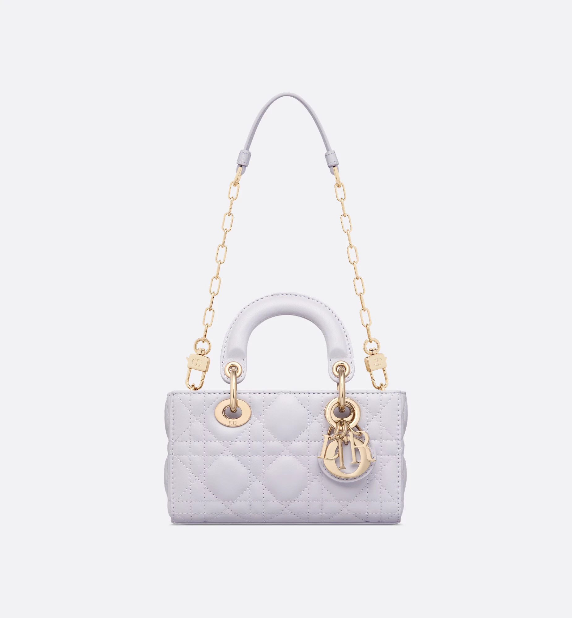Dior Lady D-joy Micro Bag In White