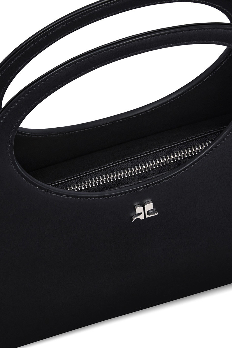 Courrèges Holy Day Leather Bag In Black