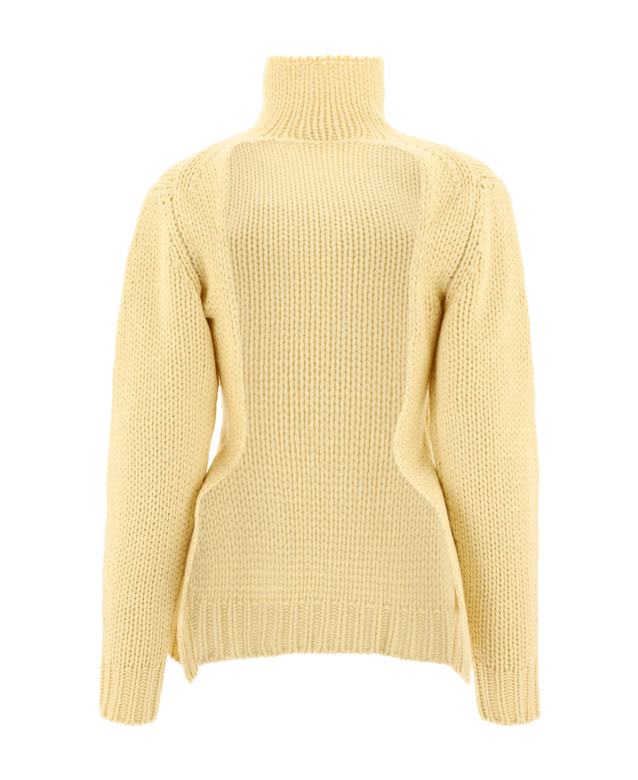 Jil Sander Open Back High-neck Jumper In Nude